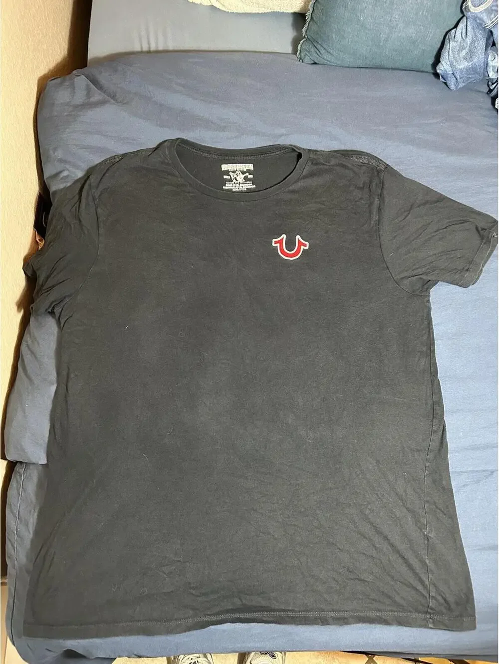 True Religion Black Graphic Logo Short Sleeve T-Shirt XXL
